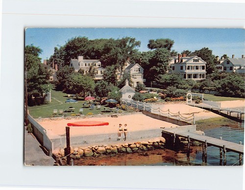 Postcard waterfront homes with - postcard,